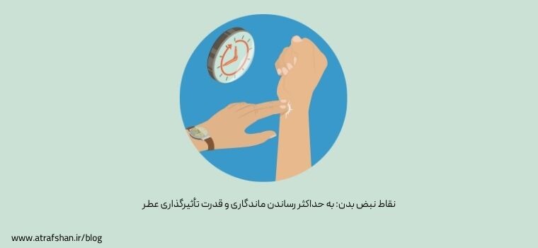 نقاط نبض بدن: به حداکثر رساندن ماندگاری و قدرت تأثیرگذاری عطر