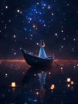 مهتاب روان در تاریکی....