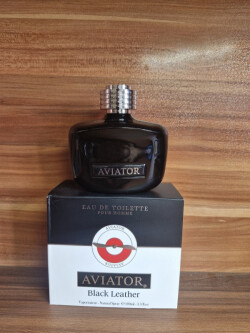 Aviator Black Leather