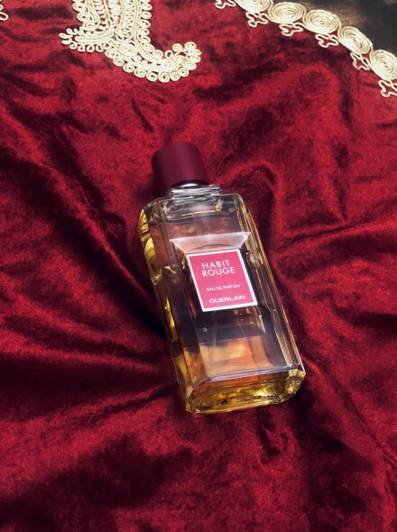 Red coat by GUERLAIN