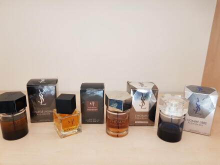 Chanel..Yves saint laurent..Guerlain..