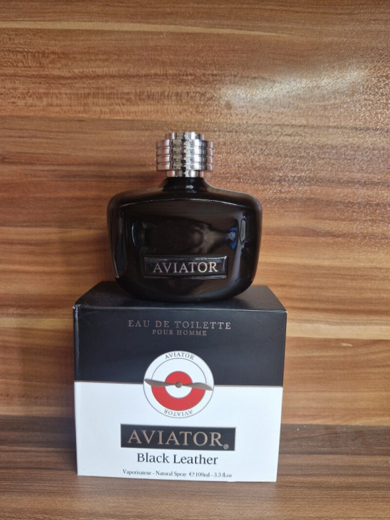 Aviator Black Leather