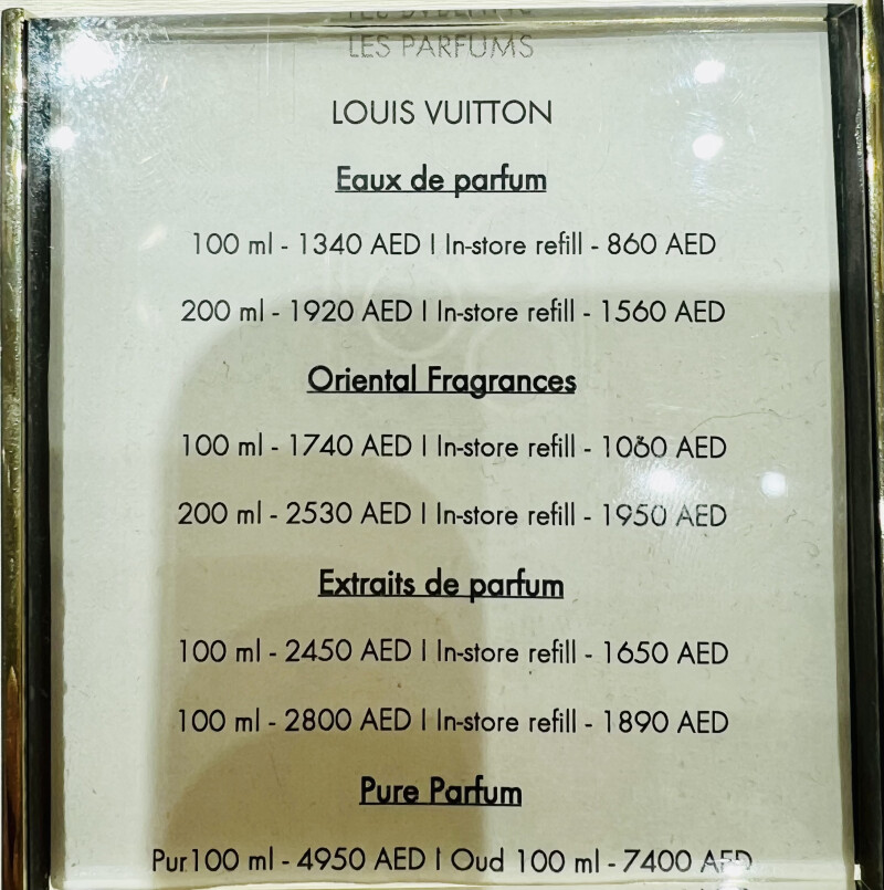 قيمت عطرهاي لويي ويتان