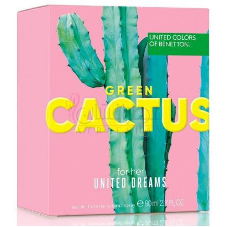 United Dreams Green Cactus For Her-بنتون یونایتد دریمز گرین کاکتوس فور هر