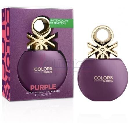 Colors de Benetton Woman Blocks Purple-بنتون کالرز د بنتون وومن بلاکز پرپل