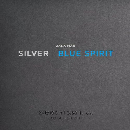 SILVER + BLUE SPIRIT-گیفت ست زارا من سیلور و بلو اسپریت
